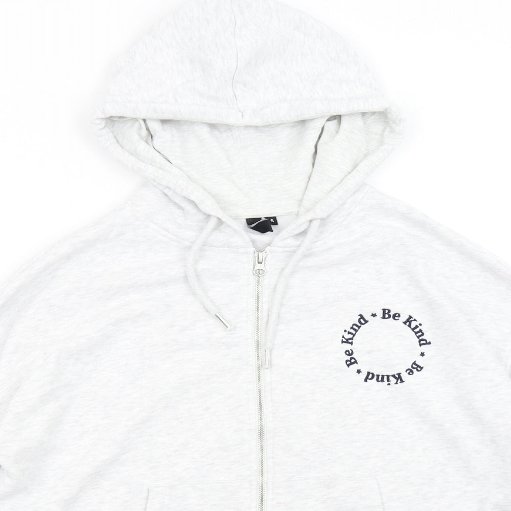 Nobody's Child Womens Grey   Full Zip Hoodie Size S  - Be Kind