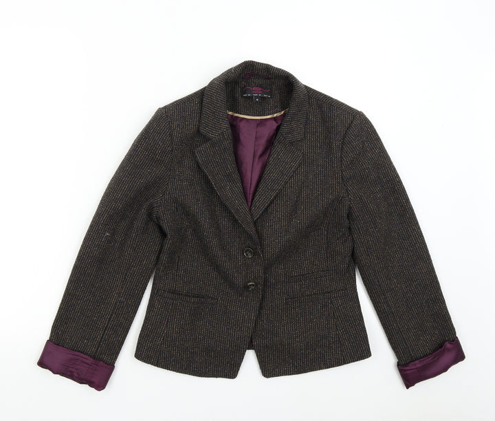New Look Womens Multicoloured  Tweed Jacket Blazer Size 10