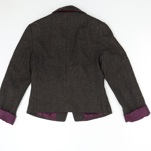 New Look Womens Multicoloured  Tweed Jacket Blazer Size 10
