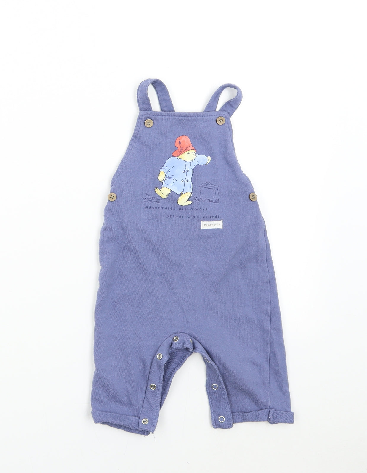 TU Baby Blue   Dungaree One-Piece Size 6-9 Months  - Paddington Bear