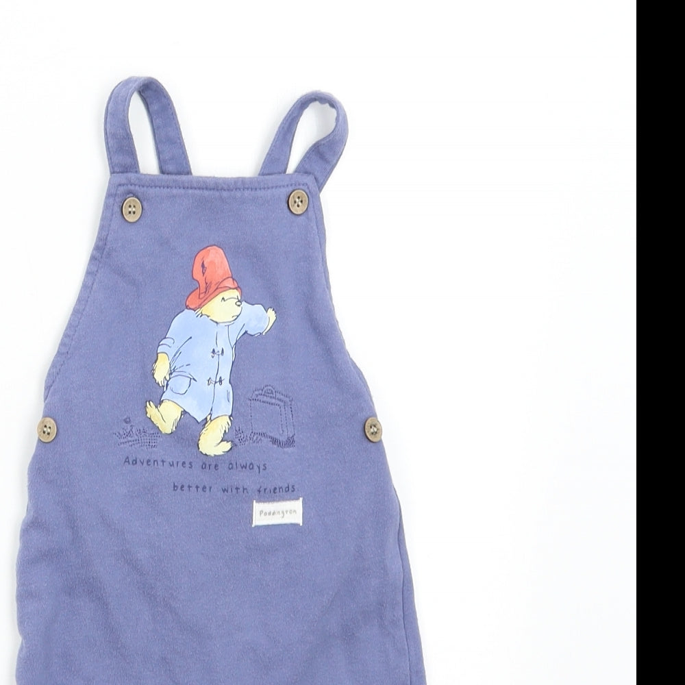 TU Baby Blue   Dungaree One-Piece Size 6-9 Months  - Paddington Bear