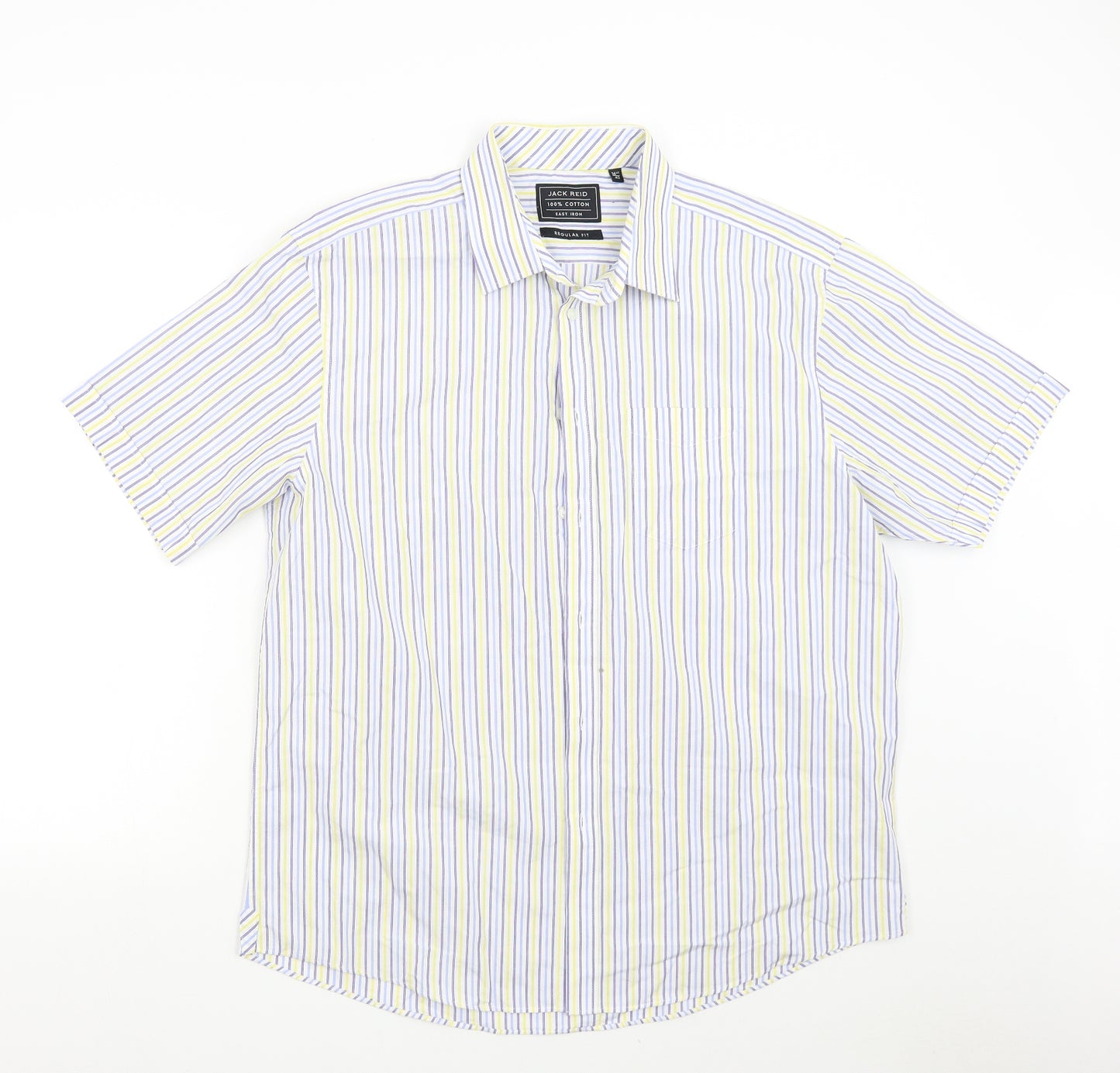 Jack Reid Womens Multicoloured Striped  Basic Button-Up Size 16