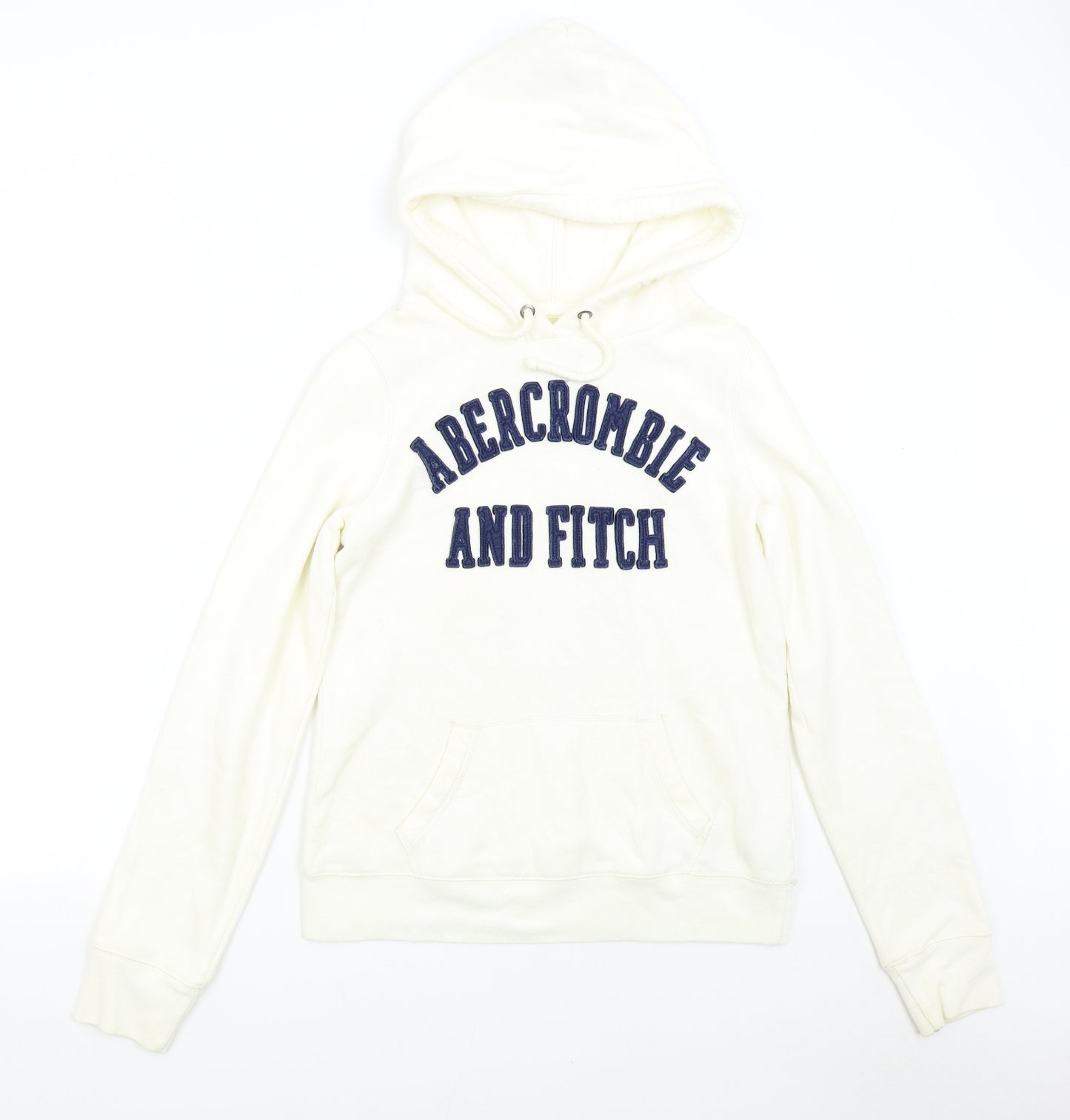 Abercrombie & Fitch Womens Ivory   Pullover Hoodie Size L