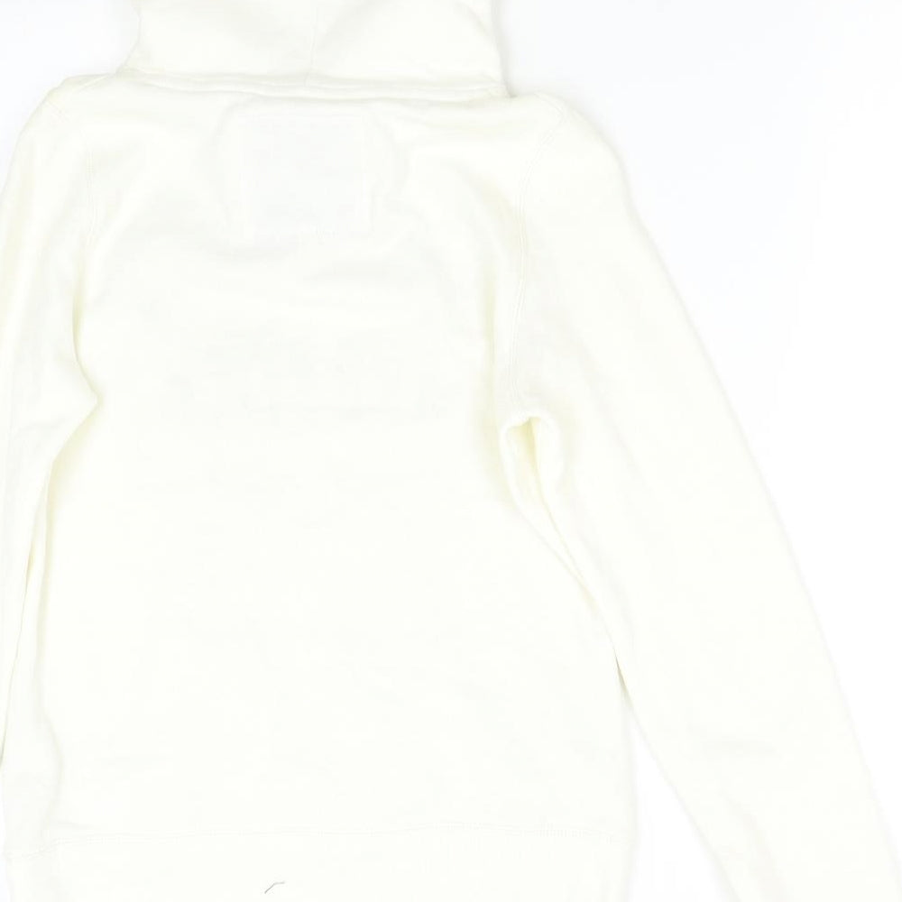 Abercrombie & Fitch Womens Ivory   Pullover Hoodie Size L