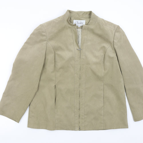J. Taylor Womens Beige   Jacket  Size 18