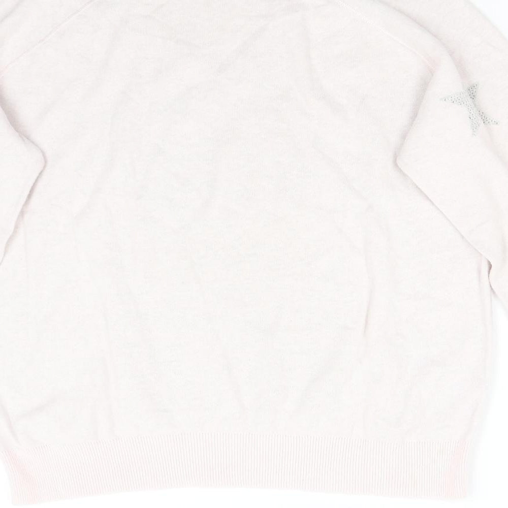 Preworn Womens Pink   Pullover Jumper Size L  - Stars