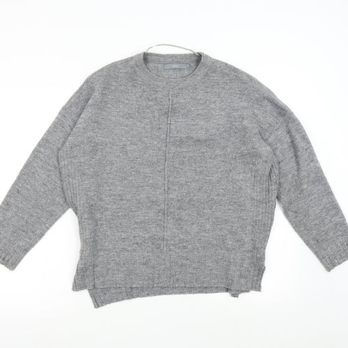 B. Young Womens Grey  Knit Pullover Jumper Size M