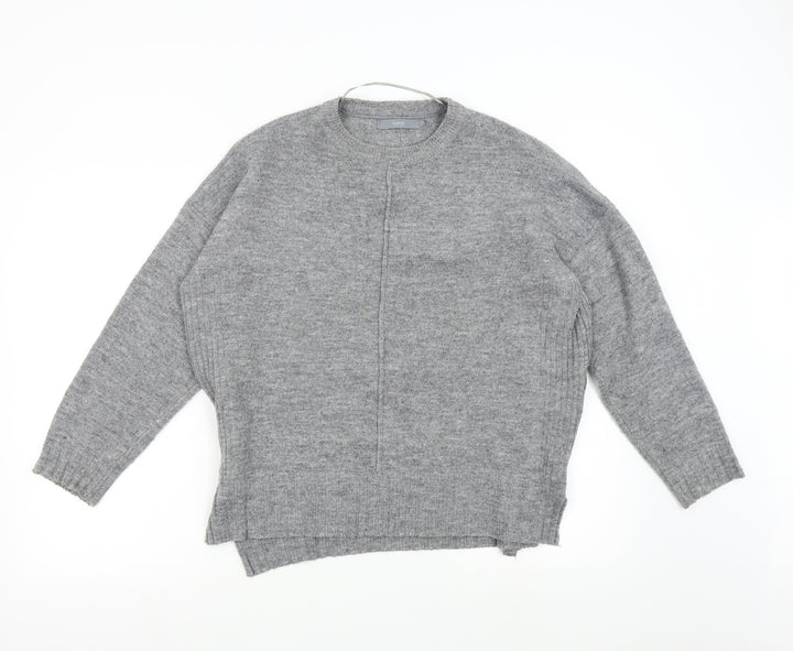 B. Young Womens Grey  Knit Pullover Jumper Size M