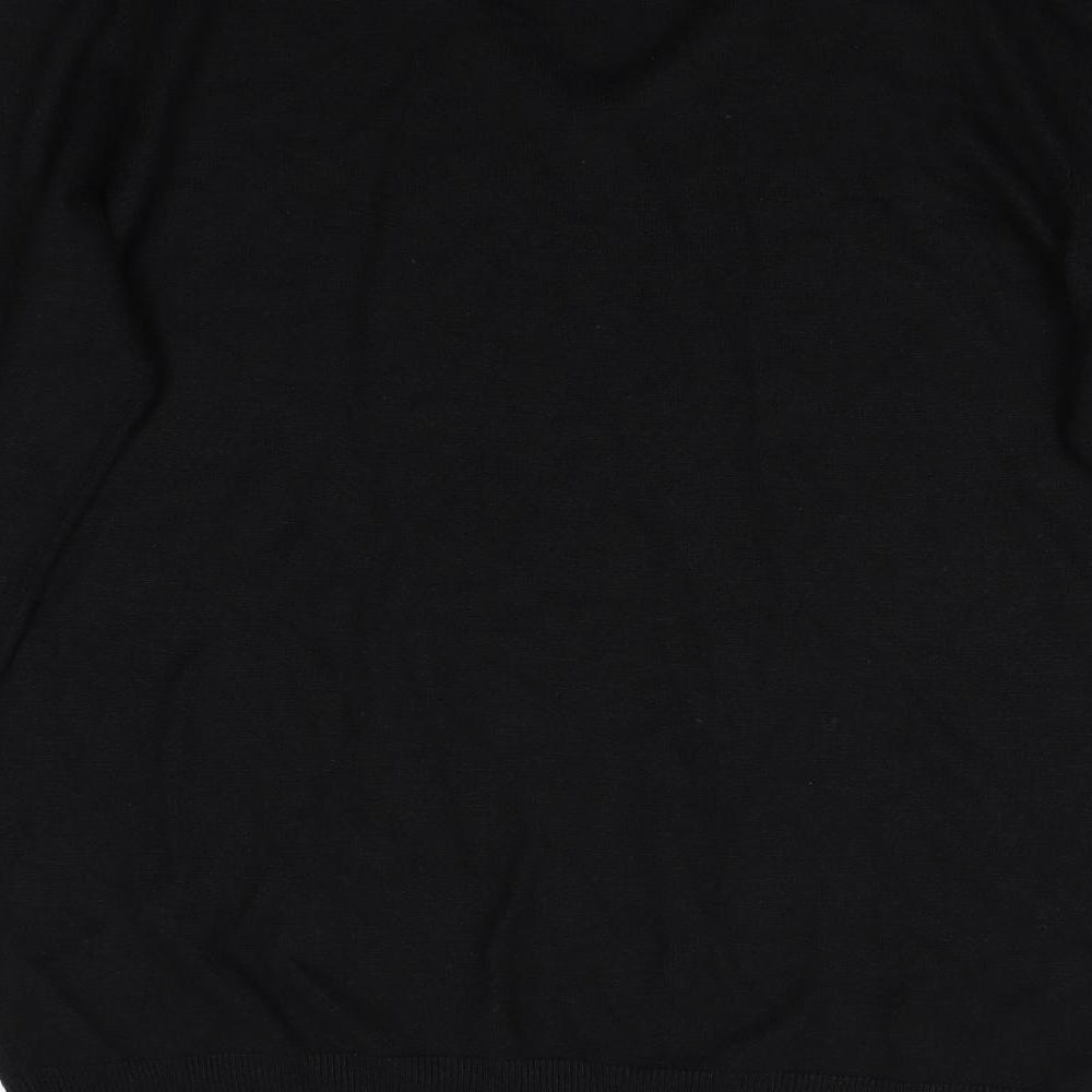 Priamrk Mens Black  Knit Pullover Jumper Size 2XL
