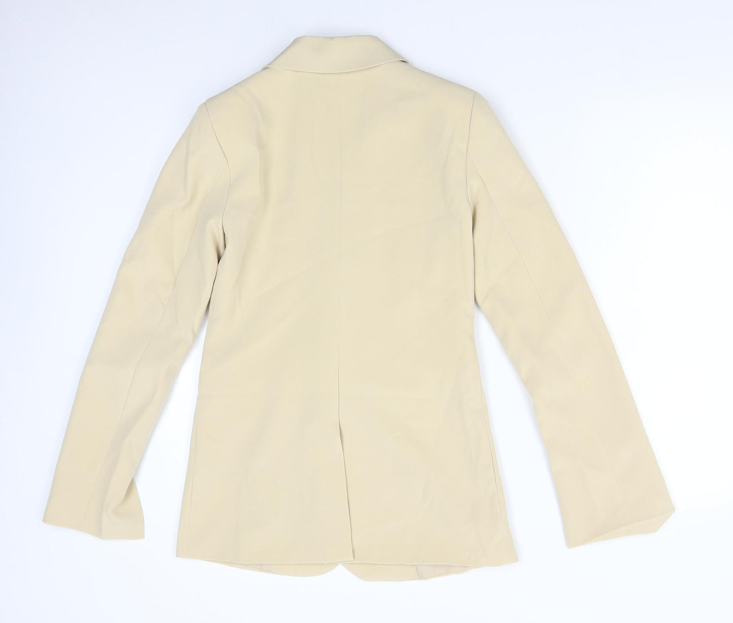 Preworn Womens Beige   Jacket Suit Jacket Size 10
