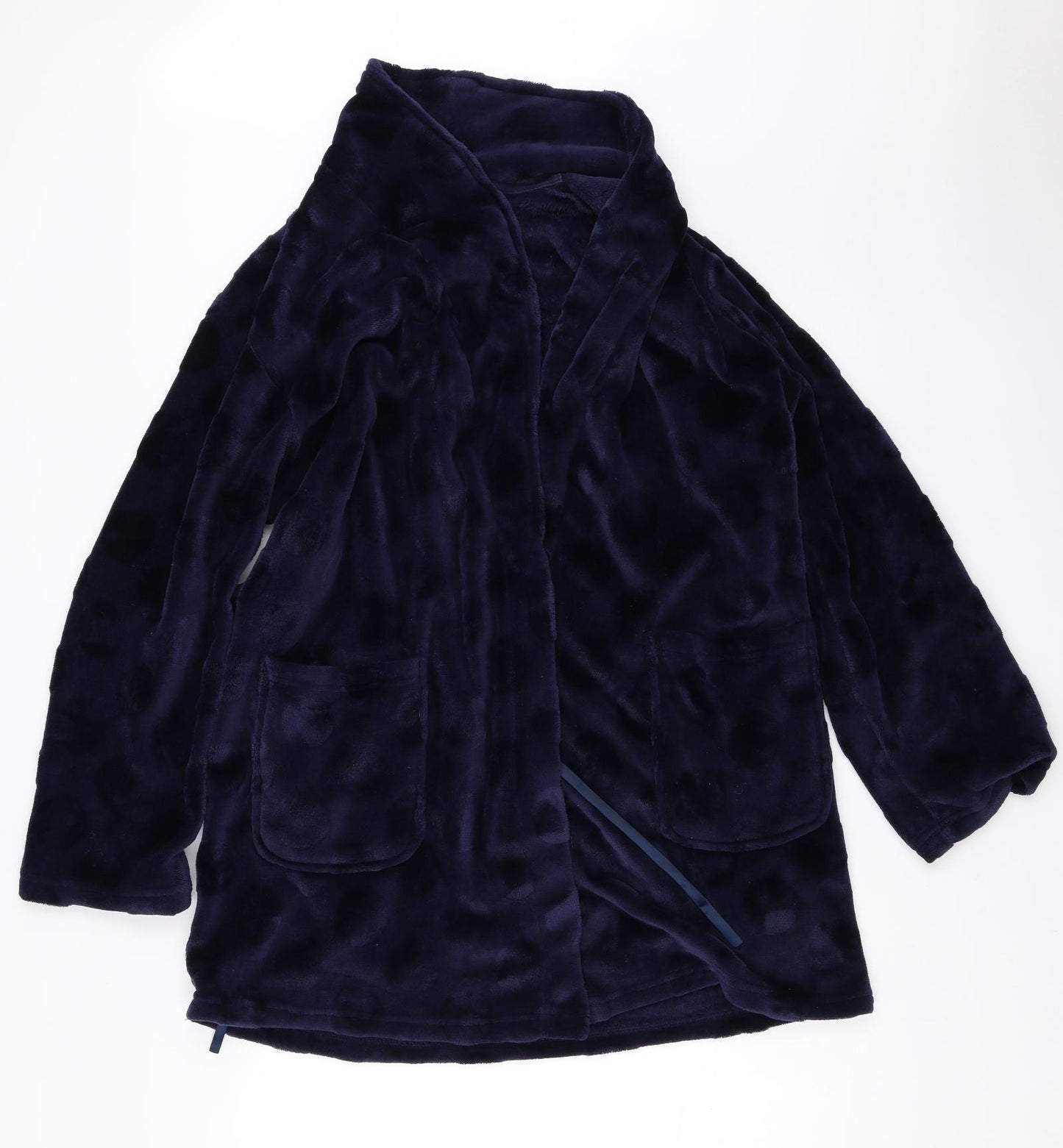 F&F Womens Blue Solid  Top Robe Size M