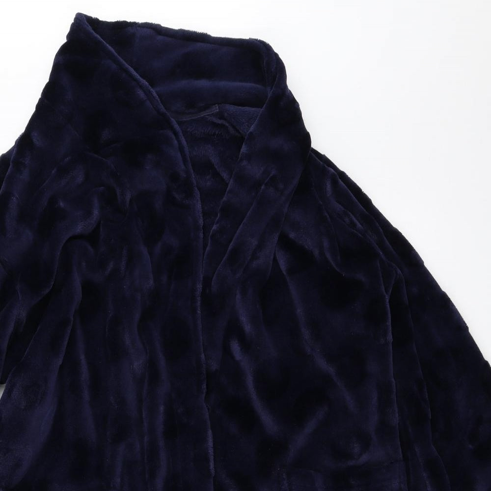 F&F Womens Blue Solid  Top Robe Size M
