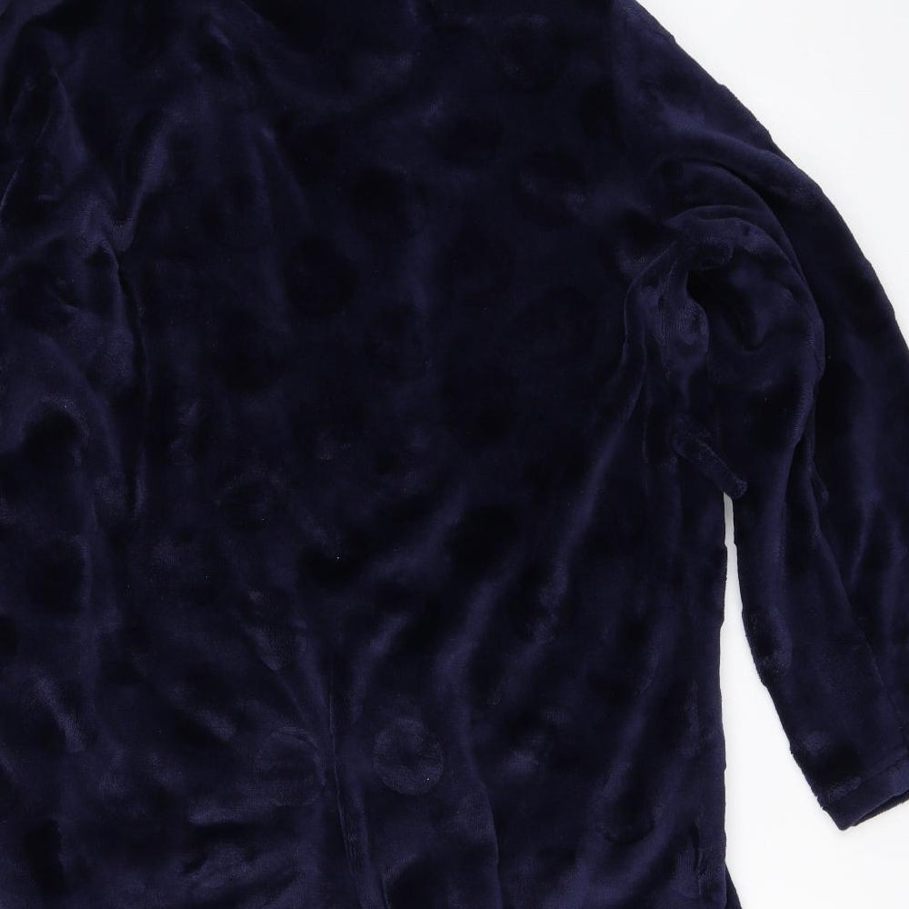 F&F Womens Blue Solid  Top Robe Size M