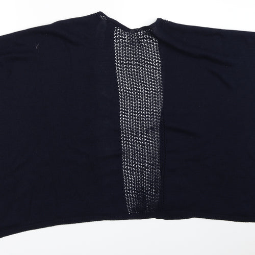 Marks and Spencer Womens Blue   Cape Jumper One Size