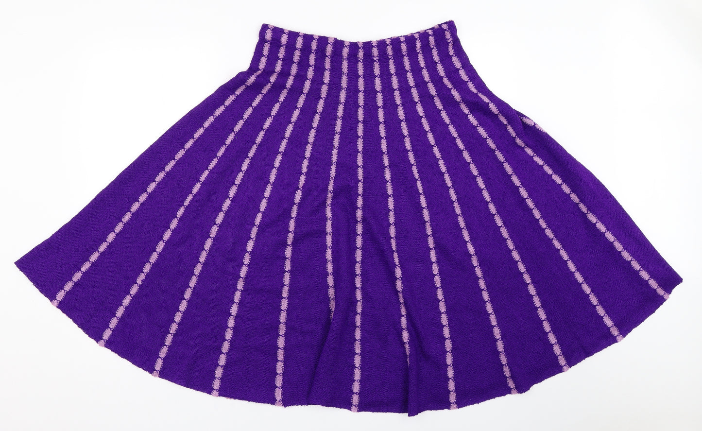 Preworn Womens Purple   Flare Skirt Size 29 in