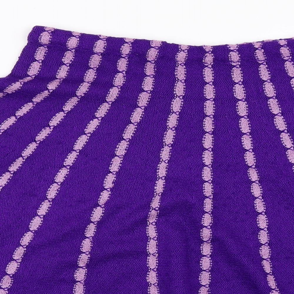 Preworn Womens Purple   Flare Skirt Size 29 in