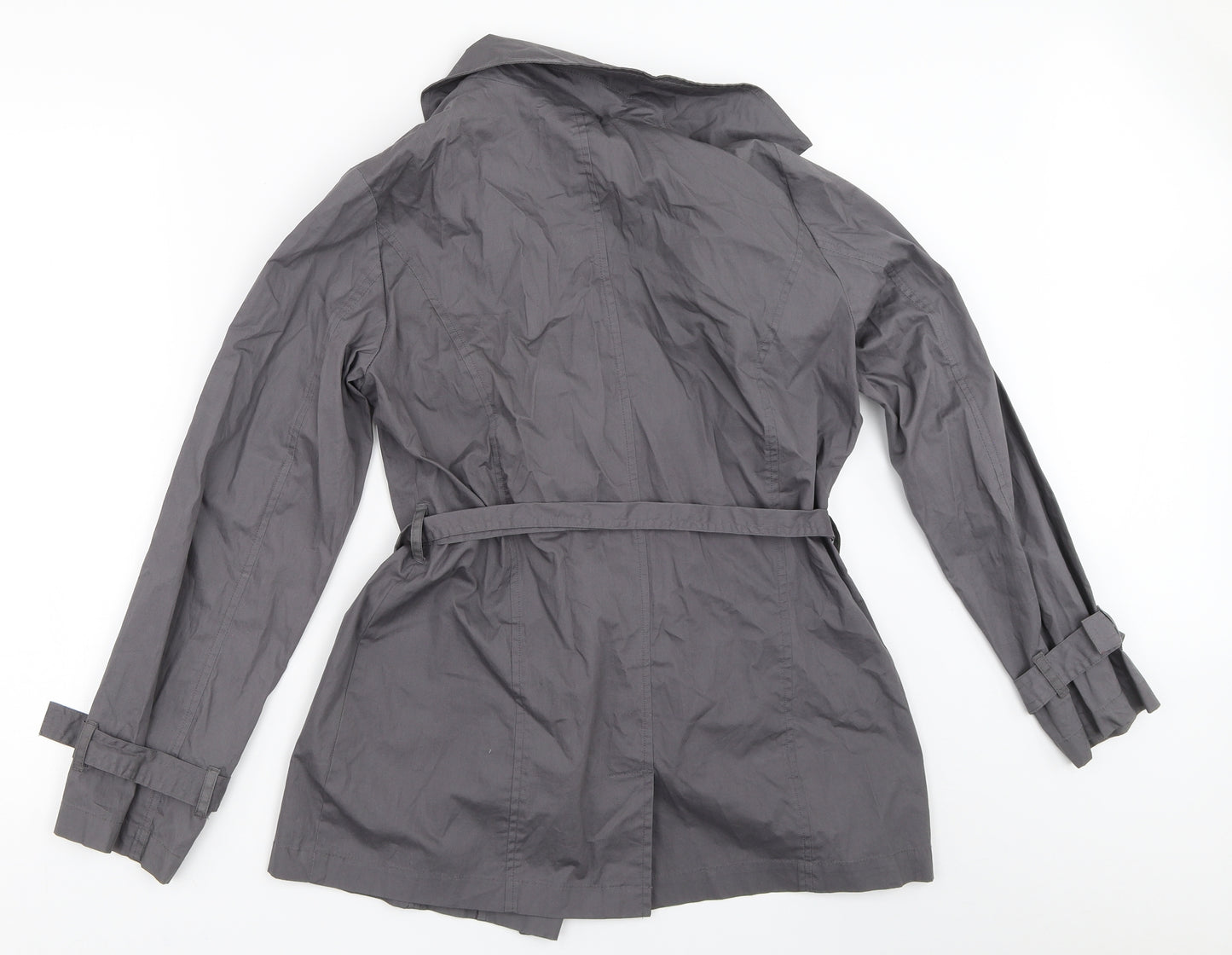 Lime Womens Grey   Pea Coat Coat Size 8