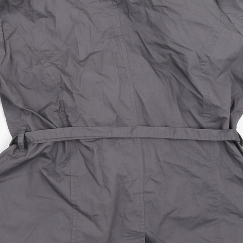 Lime Womens Grey   Pea Coat Coat Size 8