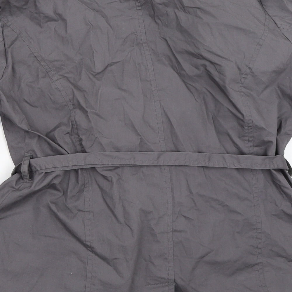 Lime Womens Grey   Pea Coat Coat Size 8