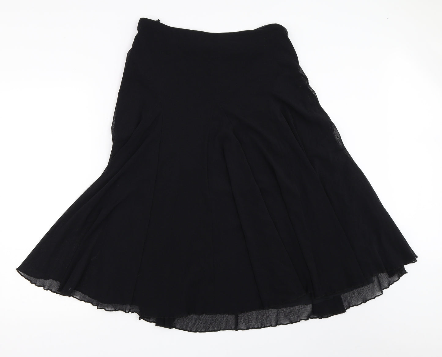 Marks and Spencer Womens Black   Flare Skirt Size 12