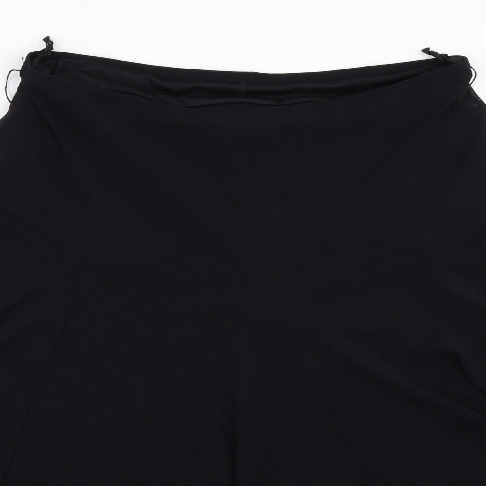 Marks and Spencer Womens Black   Flare Skirt Size 12