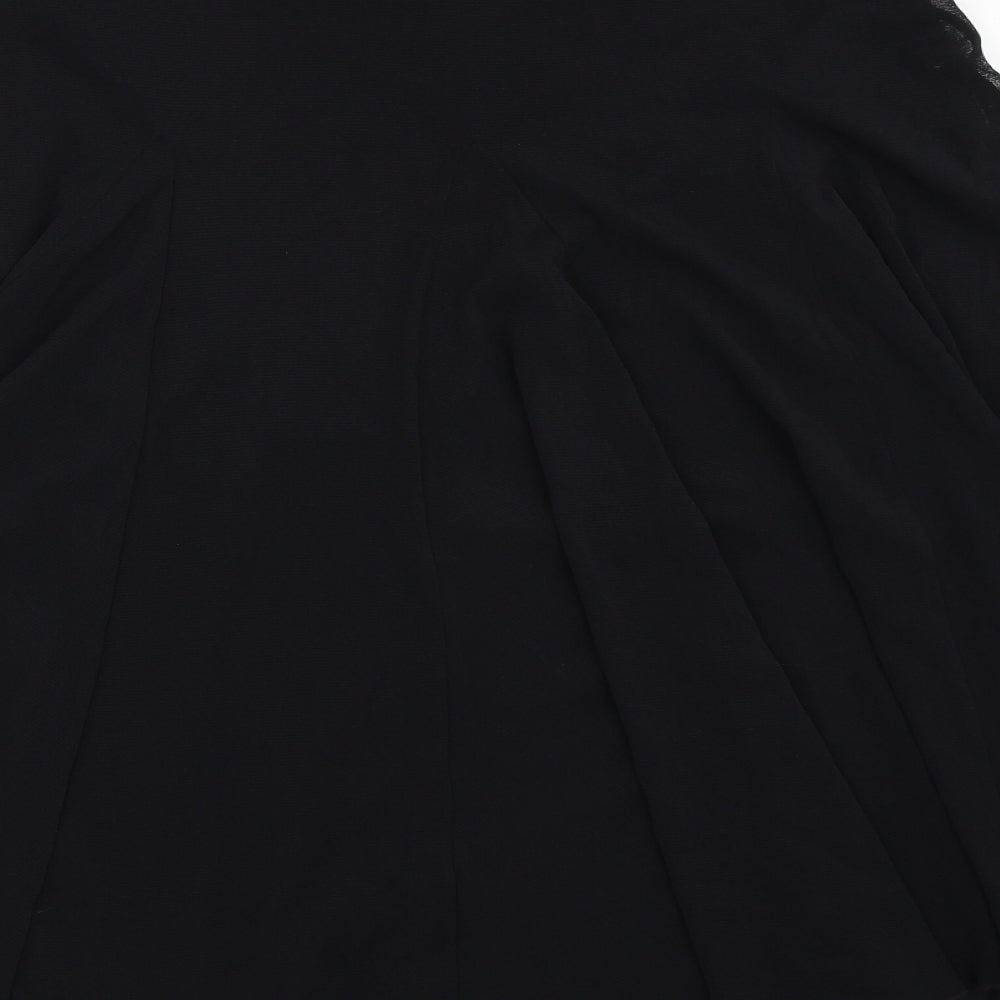 Marks and Spencer Womens Black   Flare Skirt Size 12