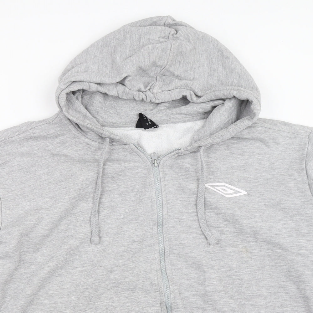 Umbro Mens Grey   Full Zip Hoodie Size 3XL