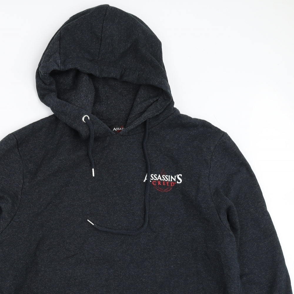 Cedar Wood State Mens Grey   Pullover Hoodie Size L  - Assassins Creed
