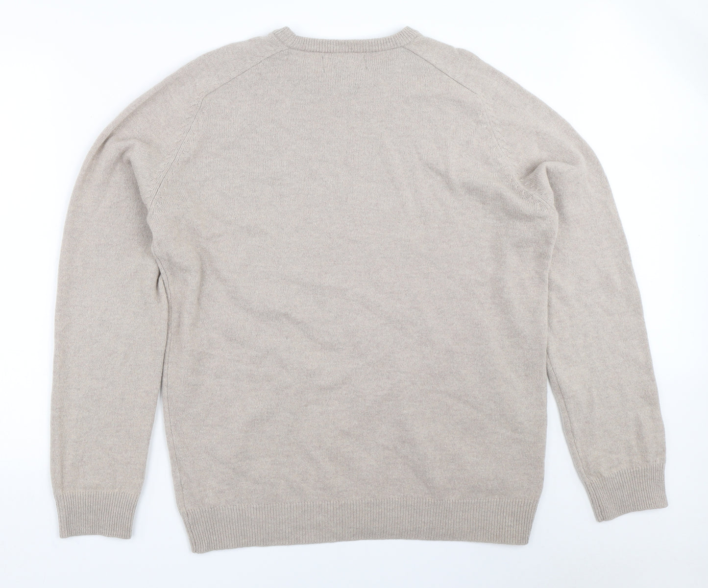 F&F Mens Beige   Pullover Jumper Size L
