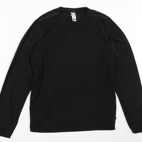 DECATHLON Mens Black  Fleece Pullover Jumper Size M