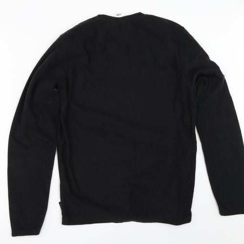 DECATHLON Mens Black  Fleece Pullover Jumper Size M