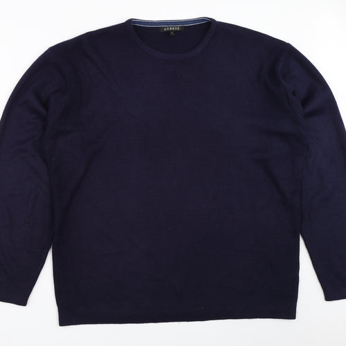 George Mens Blue   Pullover Jumper Size L