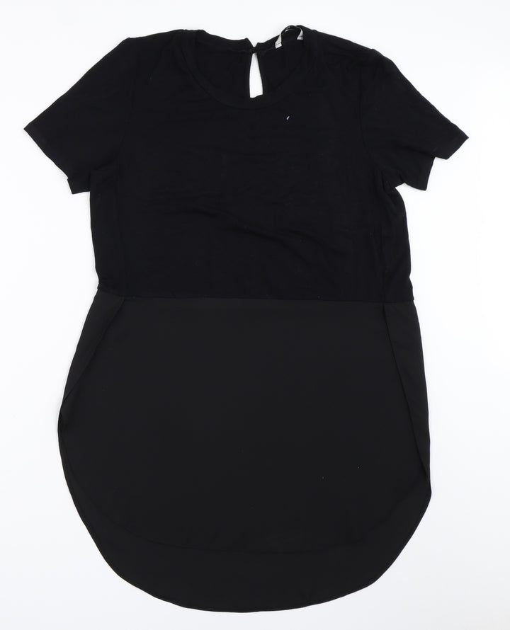 TU Womens Black   Basic Blouse Size 10