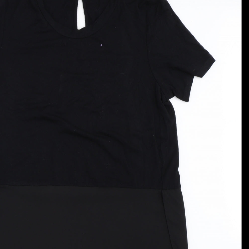 TU Womens Black   Basic Blouse Size 10