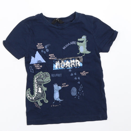 George Boys Blue   Basic T-Shirt Size 2-3 Years