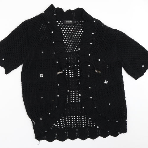 Whisper Womens Black   Cardigan Jumper Size M