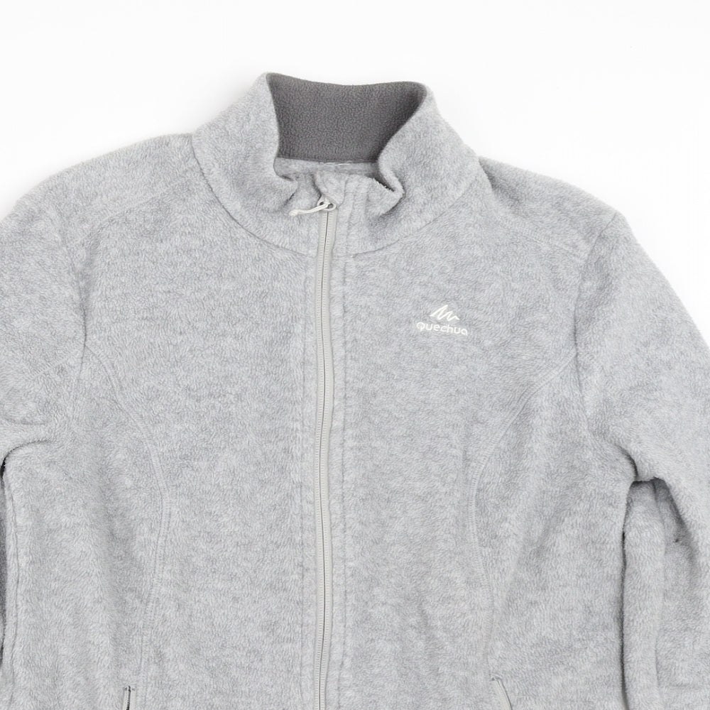 DECATHLON Womens Grey  Fleece Jacket  Size S