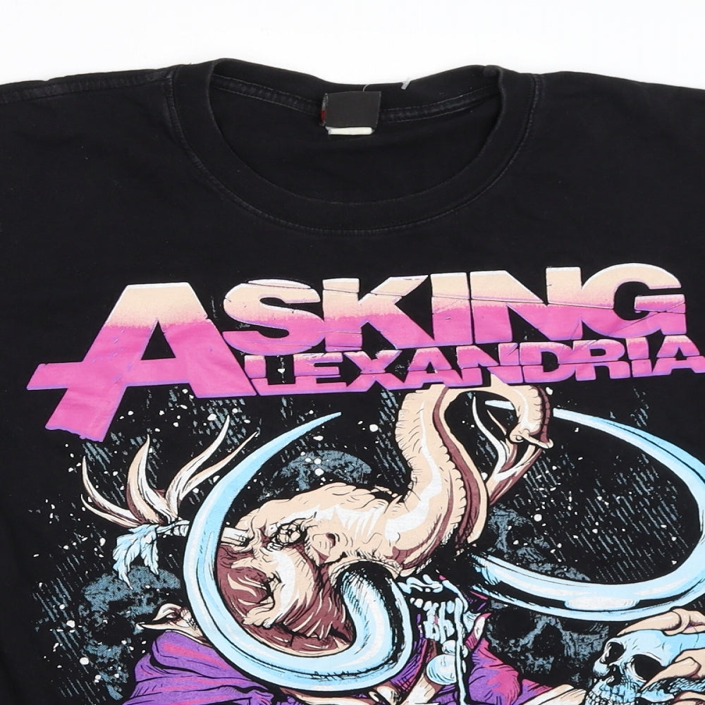 The GTS Mens Black    T-Shirt Size M  - Asking Alexandria