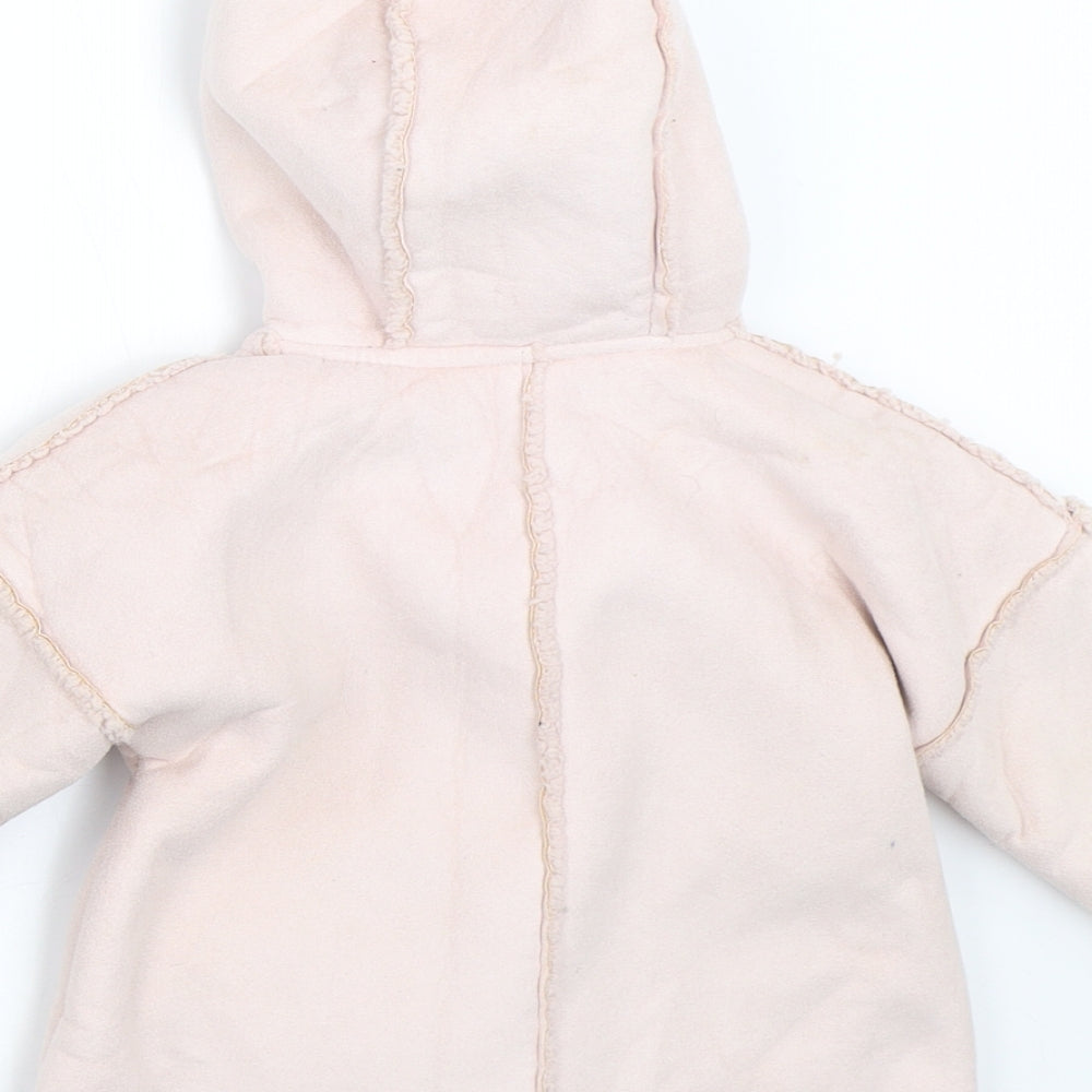 Matalan Girls Pink   Overcoat Coat Size 9-12 Months