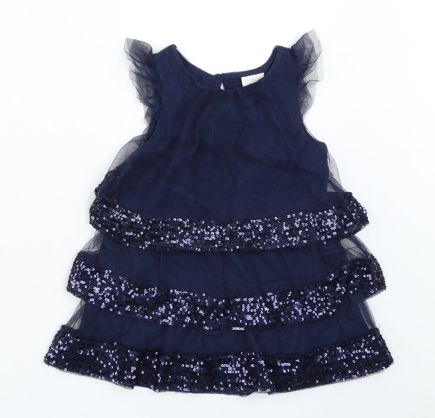 F&F Girls Blue   Shift  Size 12-18 Months
