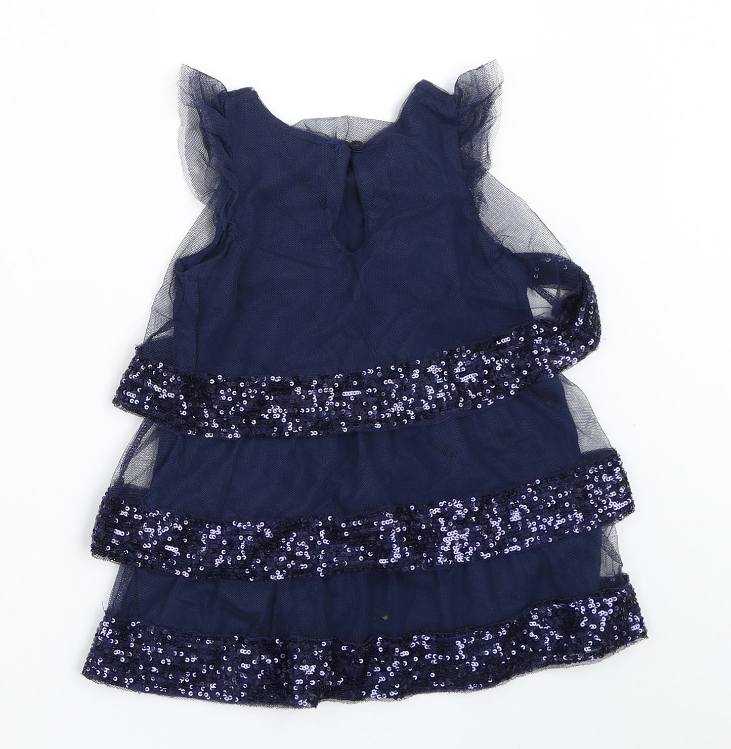 F&F Girls Blue   Shift  Size 12-18 Months