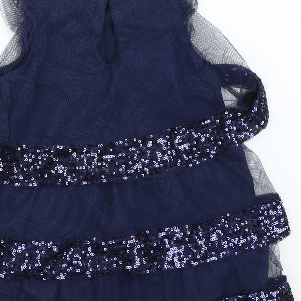 F&F Girls Blue   Shift  Size 12-18 Months