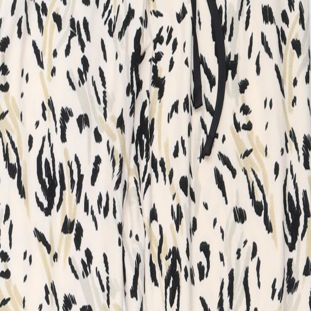 Primark Womens Beige Animal Print  Top Pyjama Pants Size XS
