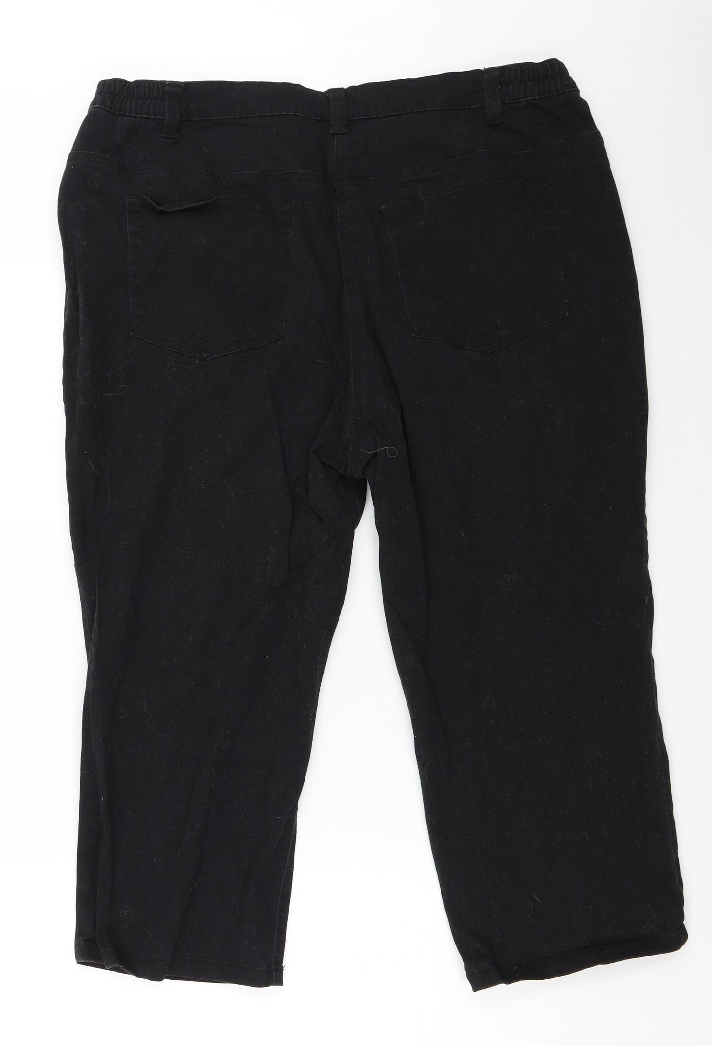 Damart Womens Black   Cropped Jeans Size 22 L21 in