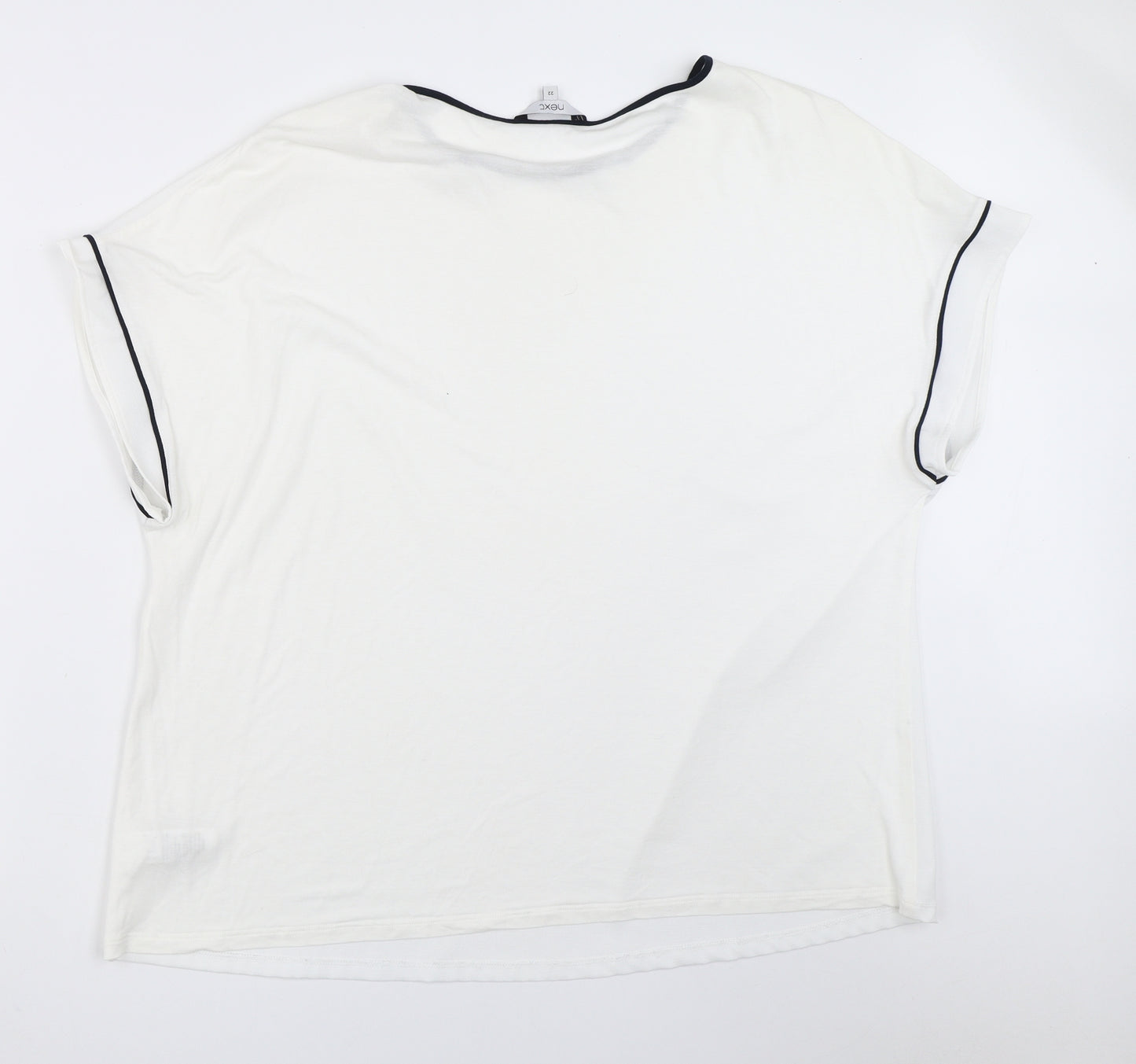NEXT Womens White   Basic T-Shirt Size 22