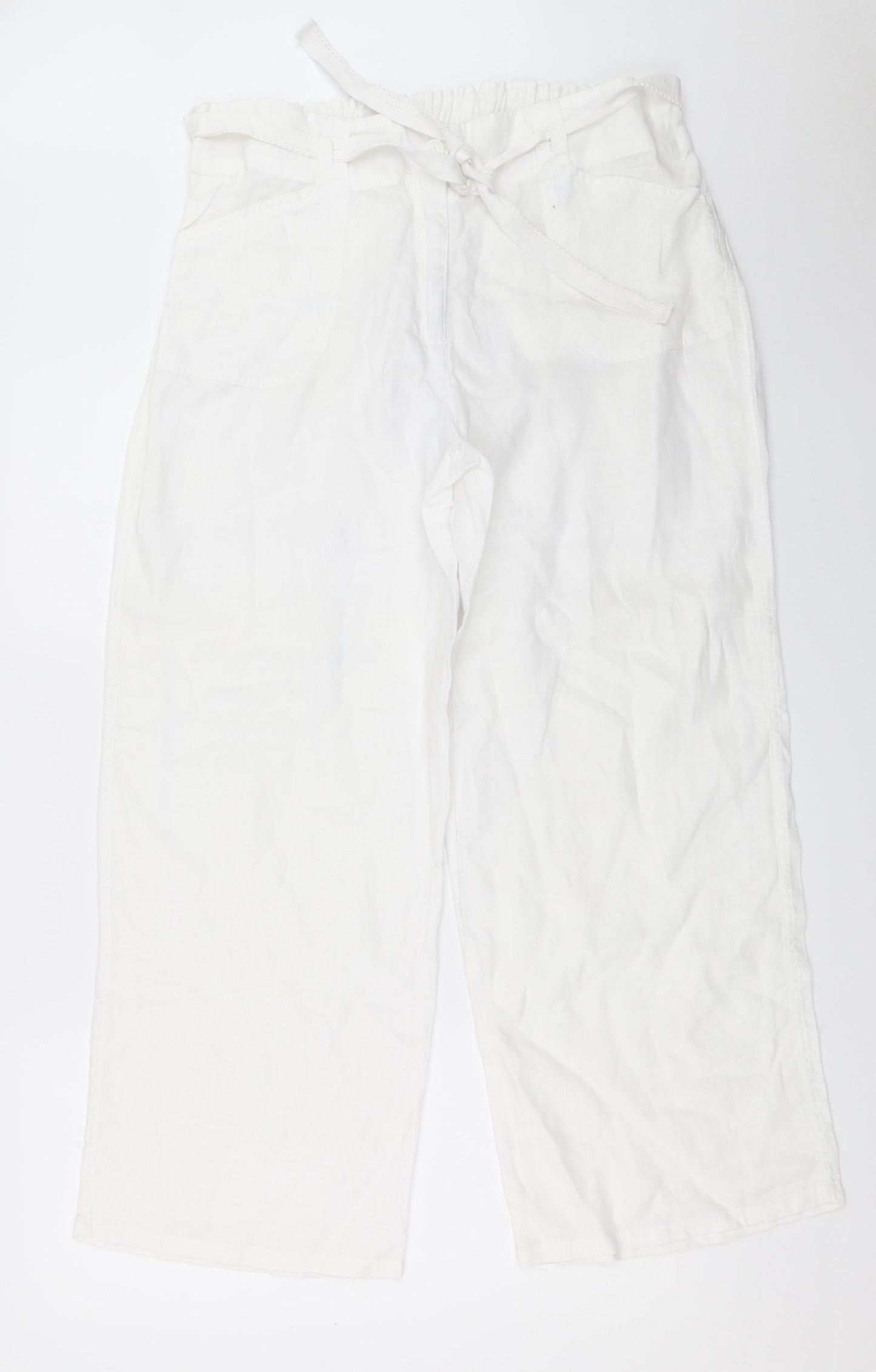 Cotton Traders Womens White   Trousers  Size 16 L28 in