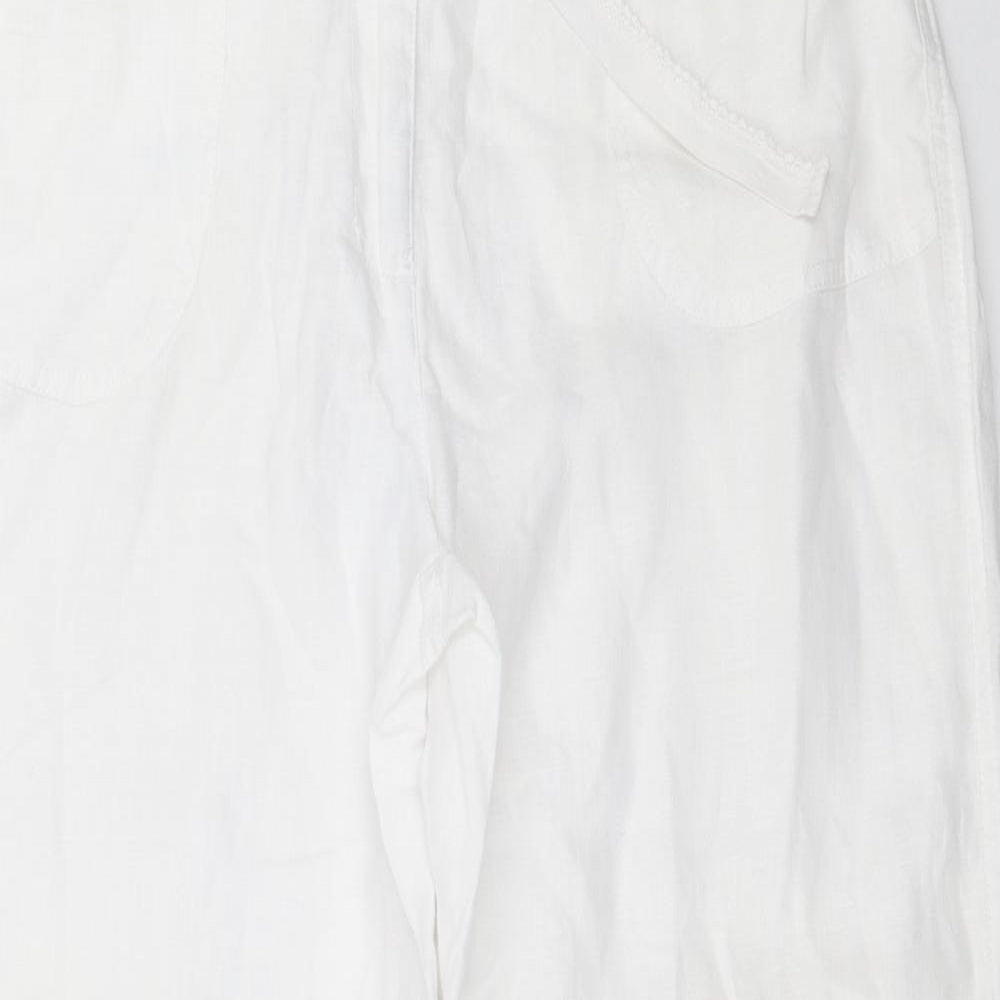 Cotton Traders Womens White   Trousers  Size 16 L28 in