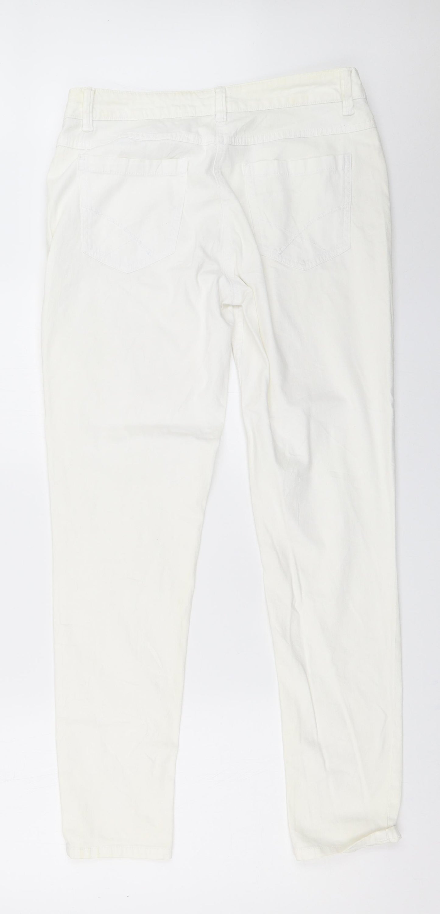 TU Womens White   Skinny Jeans Size 12 L30.5 in