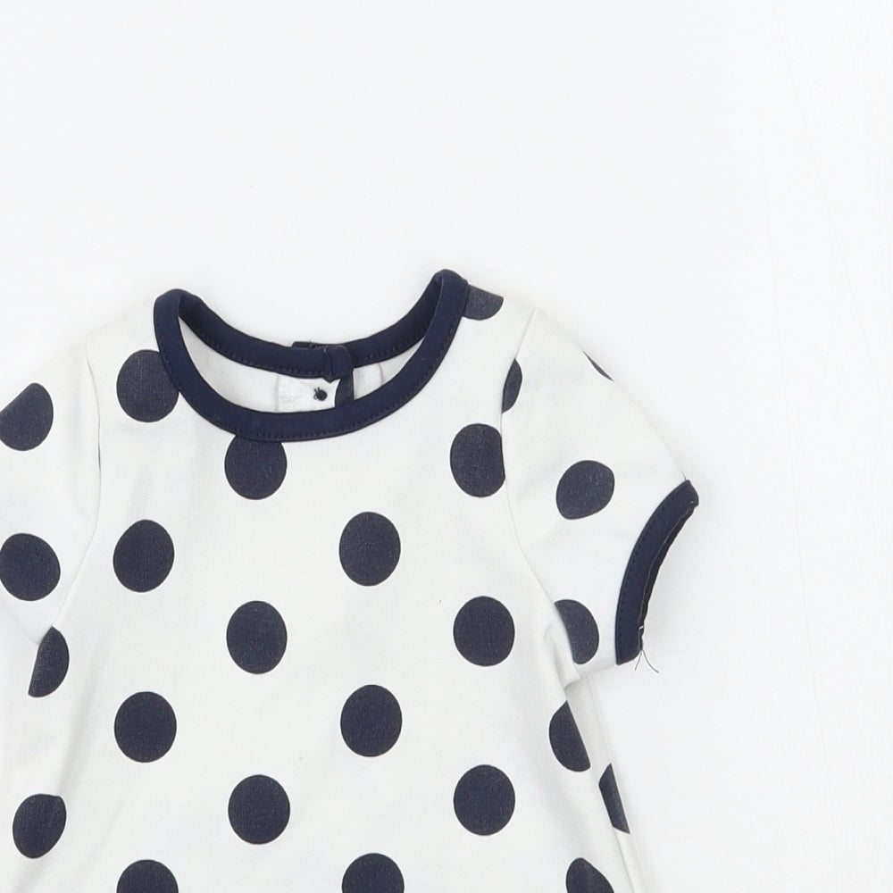 Primark Girls White Polka Dot  A-Line  Size 0-3 Months