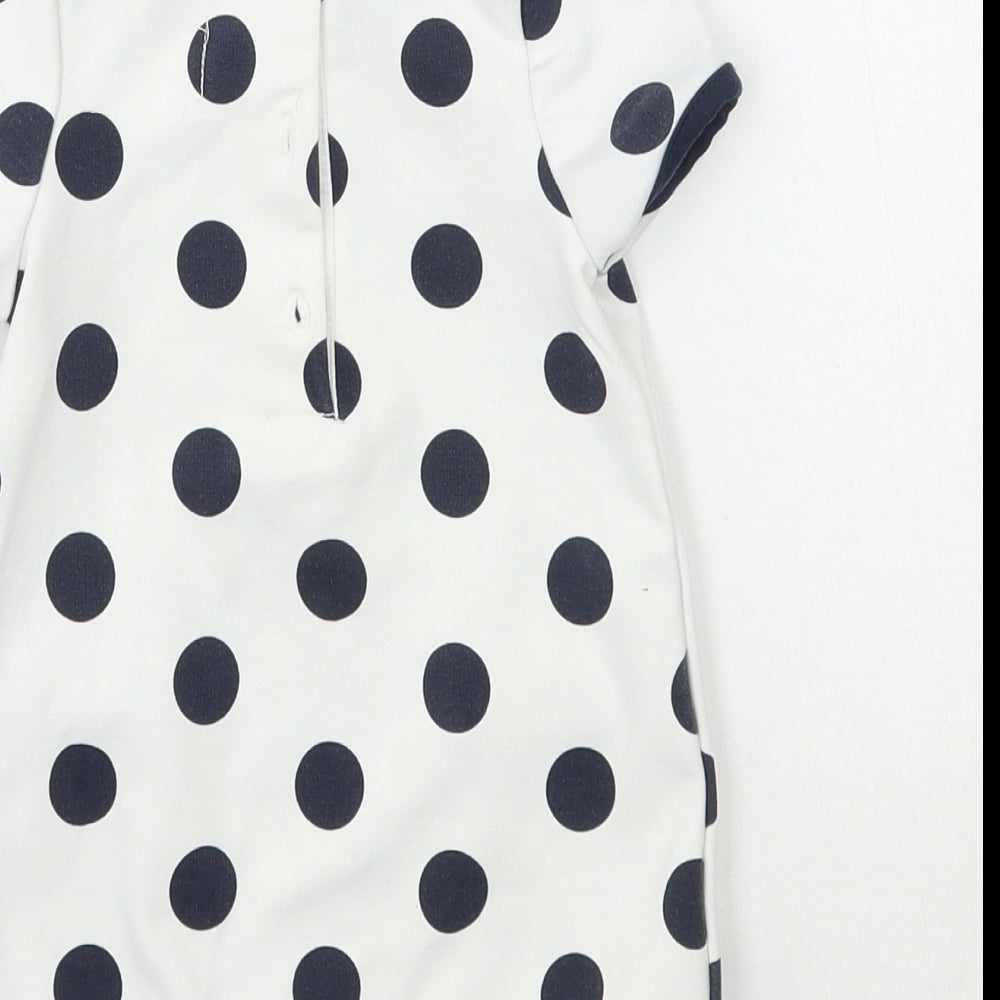 Primark Girls White Polka Dot  A-Line  Size 0-3 Months